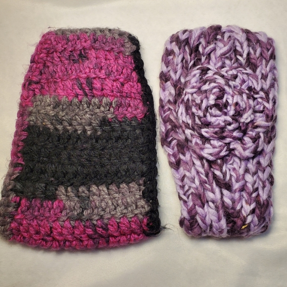 Accessories Headband Lot Pair Of Crocheted Winter Cold Weather Ear